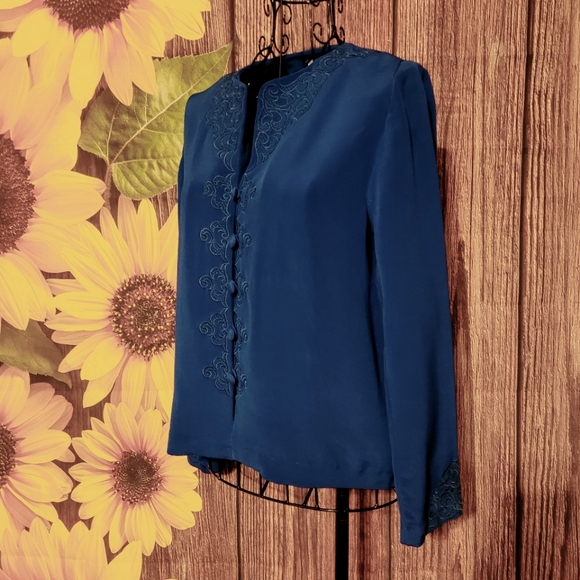 Adrianna Papell Silk Blouse